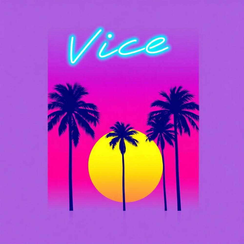 Vice Skyline Print A2